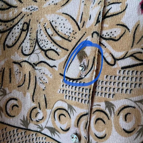 Parfait Floral Print Cardigan - Size Large - Picture 10 of 10